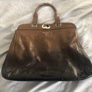 Prada Vernice Fumo Sfumato ombre handbag